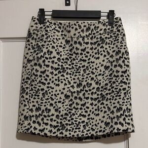 Ann Taylor Loft Leopard Print Mini Skirt - Size XS